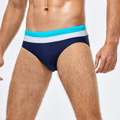 Men's Striped Swim Briefs - Quick Dry, Comfortable, Stylish