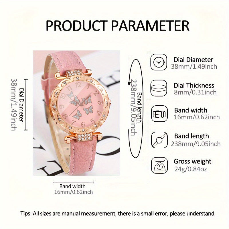 6pcs Unisex Quartz Watches for Daily Wear Parties Easter Halloween Ramadan Weddi
