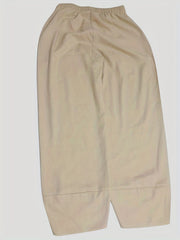 Solid Casual Elastic Waist Summer Pants With Pockets
