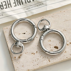10pcs Round Carabiners Clips Snap Hooks