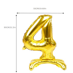 32" 3D Digital Aluminum Film Balloon with Seat Numbers 0-9