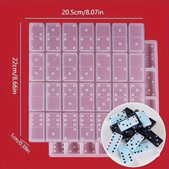 Silicone Dominoes Game Toy Making Mold Epoxy Resin Casting Mold Craft DIY Mould