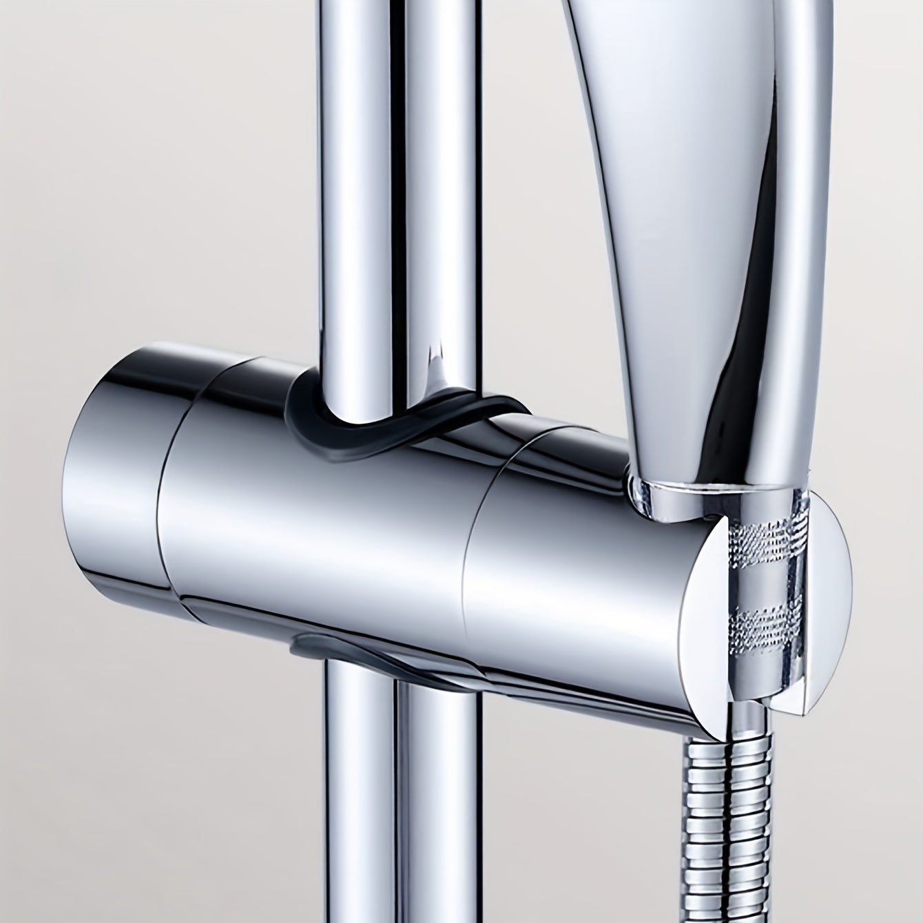 Adjustable Shower Head Holder Easy Install Securely Holds Bathroom Accessory