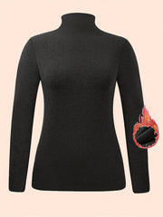 Turtleneck Thermal Underwear Long Sleeve Slim Fit Top