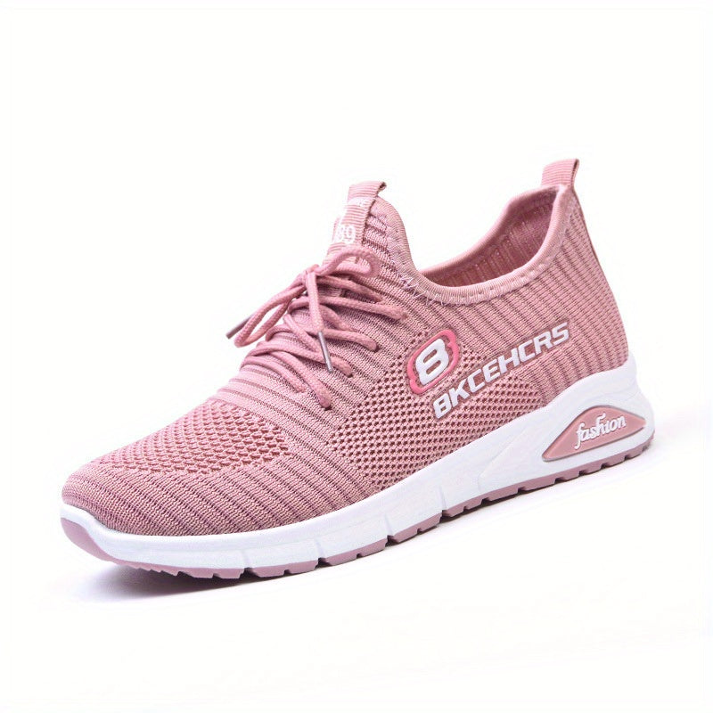 Women's Breathable Mesh Sneakers Casual Lace Up Outdoor Shoes