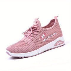 Women's Breathable Mesh Sneakers Casual Lace Up Outdoor Shoes