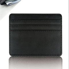 Transparent PU Leather Business Card Holder Wallet ID Credit Card Holder