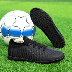 Men's Turf Football Boots Lace Up TF Soccer Cleats
