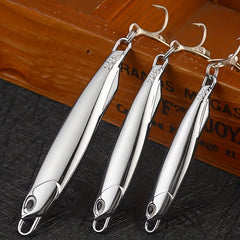 5pcs Electroplated Jigbaits with Rotating Sequin Sea Fishing Tackle 15g 20g 30g