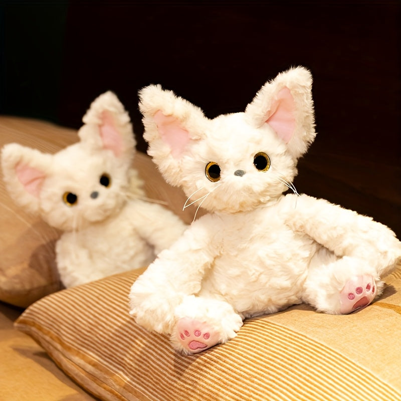 Devon Cat Plush Toy 23in Realistic Stuffed Animal Doll for Home Decoration