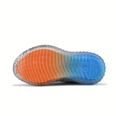 Boys Breathable Woven Sneakers Lightweight Non Slip Lace Up Shoes