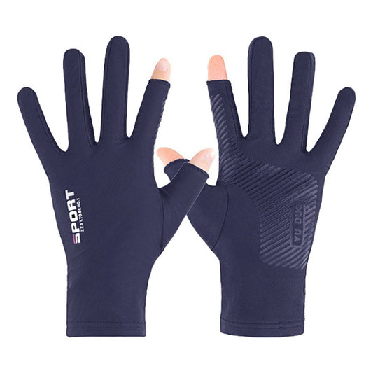Breathable Anti-Slip Fingerless Bike Gloves for Cycling Driving Outdoor Sports