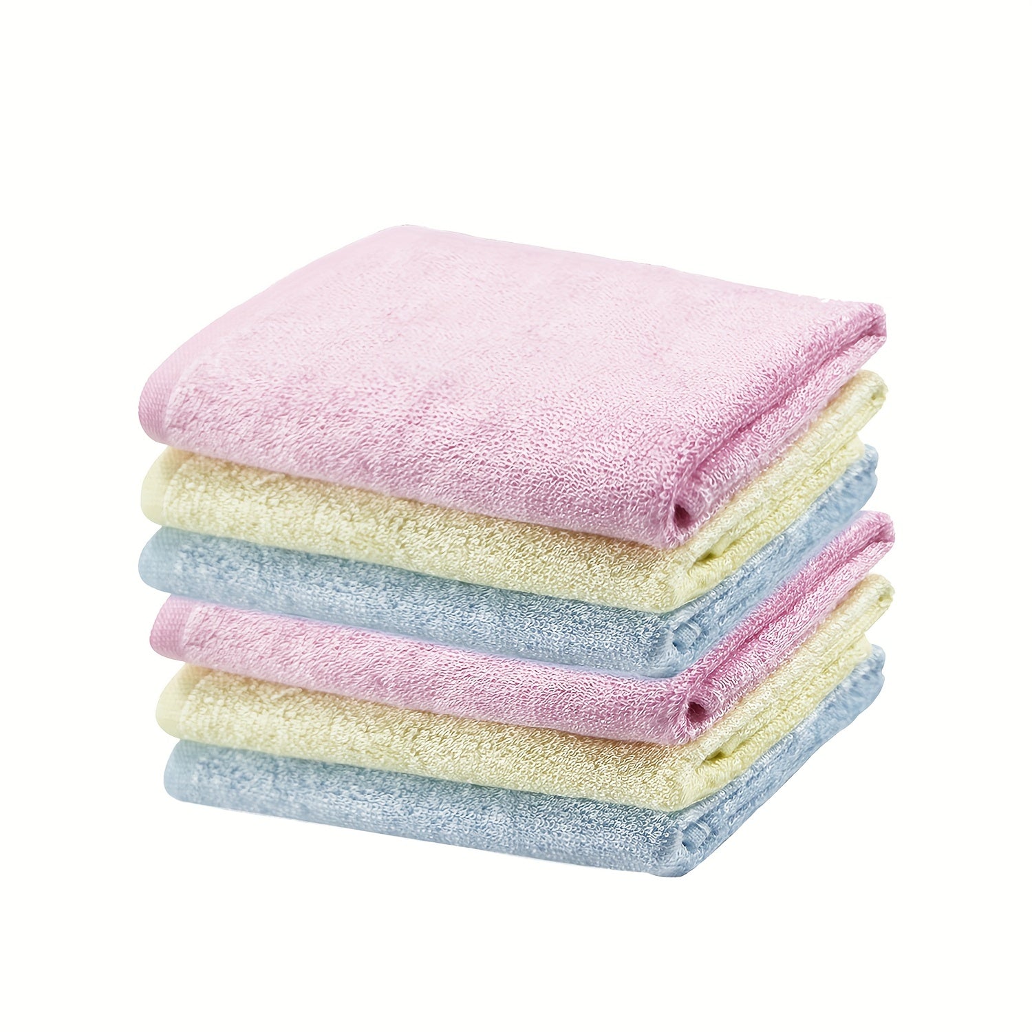 6-Pack Bamboo Fiber Baby Towels for Kids