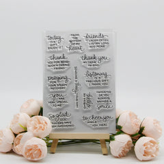 Clear Silicone Stamps for Crafting Joy