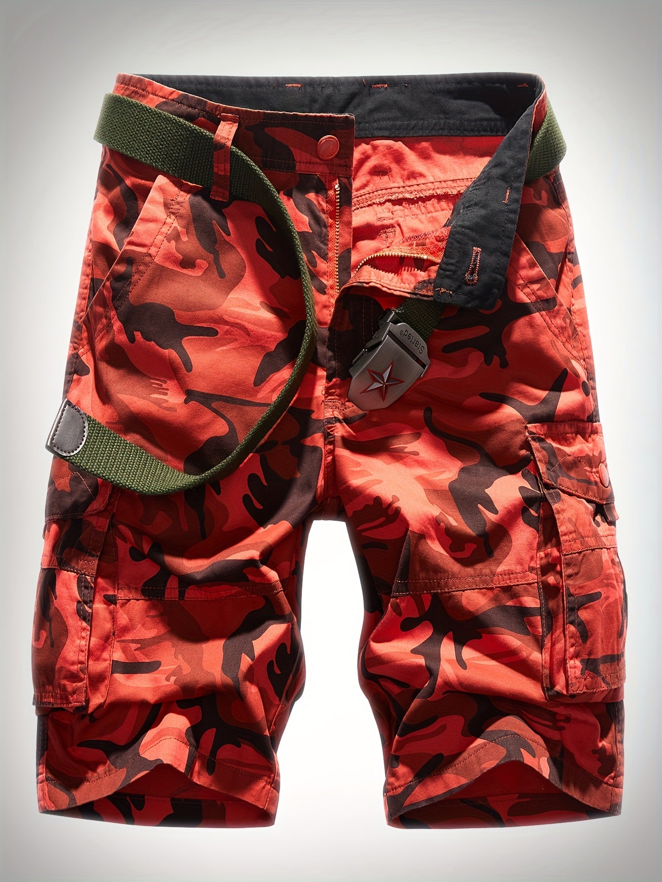 Men's Camo Cargo Shorts Military Casual