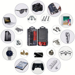 115-in-1 Mobile Repair Tool Kit Precision Screwdriver Set