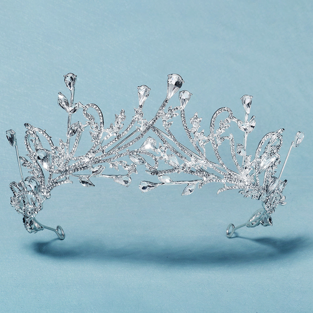 Rhinestone Crown Hairband Headband Princess Tiara Cosplay Hair Accessory