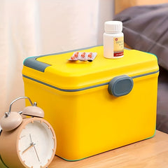 Family Medicine Box Large Capacity Household First Aid Box Car Travel