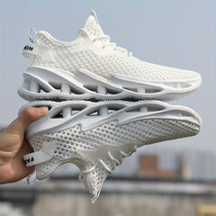 Men's Lace Up Mesh Sneakers Outdoor Walking Shoes