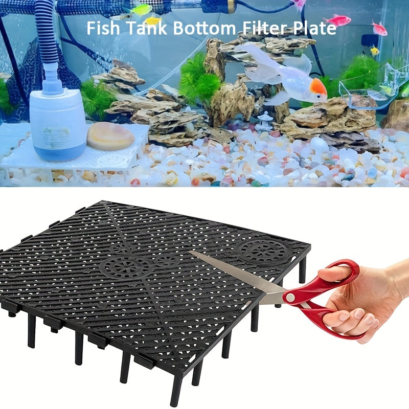 2pcs Aquarium Bottom Filter Plate PVC Gravel Filter Plate