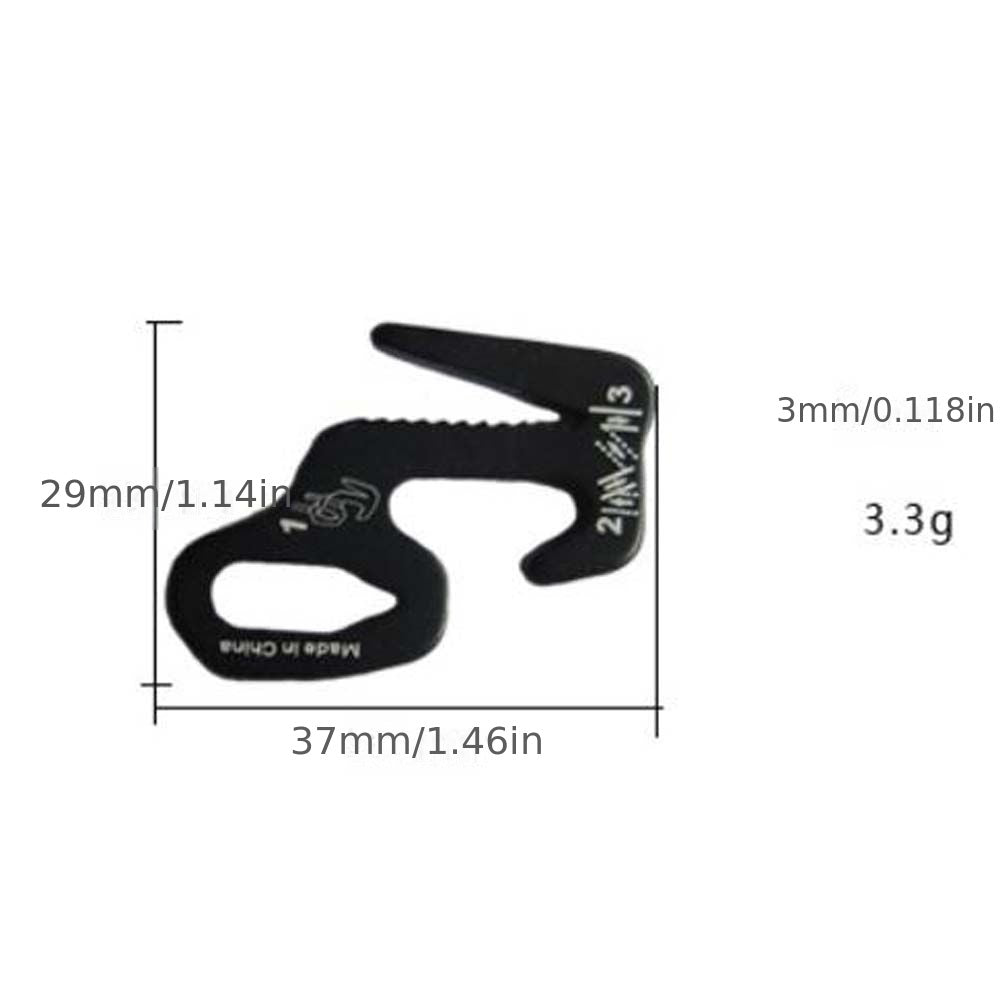 Aluminum Alloy Tent Hook Wind Rope Tightener Camping Accessories