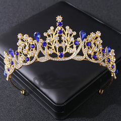 Baroque Crown Hairband Rhinestone Headband Tiara Wedding Birthday Cosplay