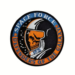Cartoon Skull Head Embroidered Patch Hook & Loop Emblem