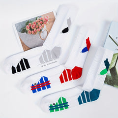3Pairs Breathable Compression Football Mid calf Socks