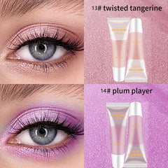 4 Colors Liquid Eyeshadow Stick Waterproof Makeup Girls Plum Orange