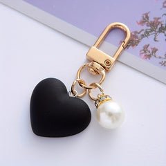 Women's Heart Shaped Pendant Keychain Bag Decor Year Gift