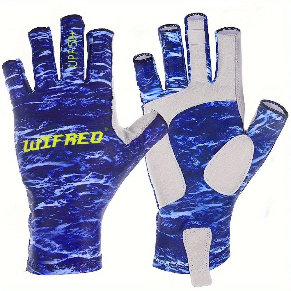 Anti slip Fishing Gloves Fingerless Gloves For Fishing Biking Camping