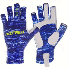 Anti slip Fishing Gloves Fingerless Gloves For Fishing Biking Camping