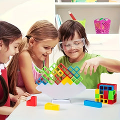 Balance Stacking Blocks Game 32pcs High Building Blocks Family Fun Party Toys