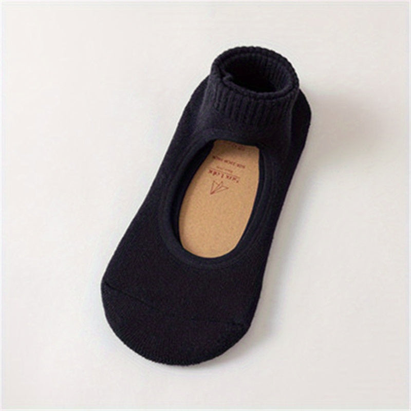 Non Slip Yoga Socks Shock Absorption Low Cut Grippers