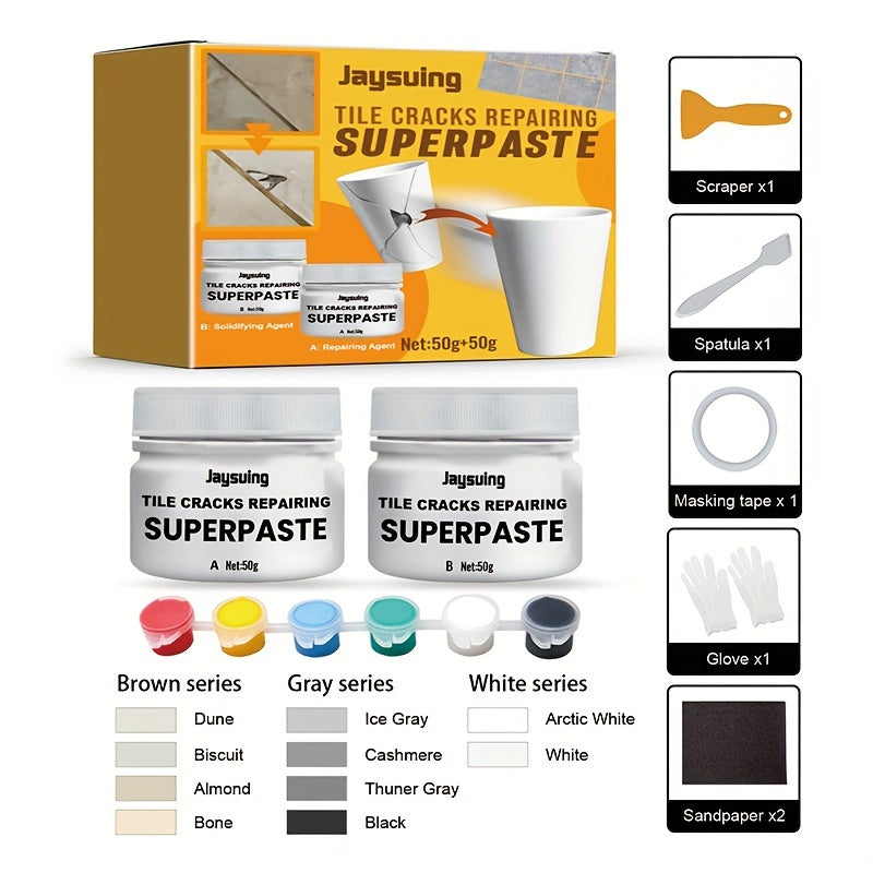 Colorful Tile Repair Paste Toilet Marble Floor Fill Pit Crack Hole Adhesive