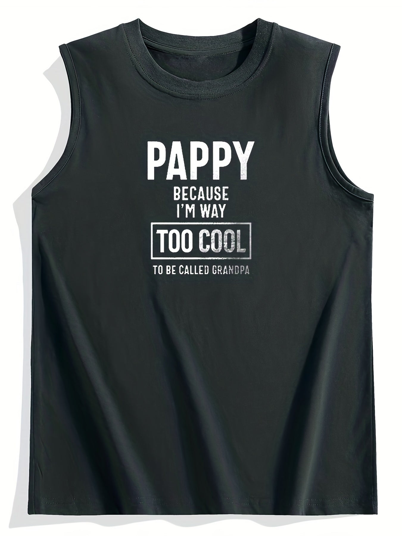 Men's Letter Print Casual Tank Top Loose Fit Vest
