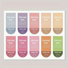 50pcs Thank You Gift Packaging Labels Self Adhesive Sticker Box Seal