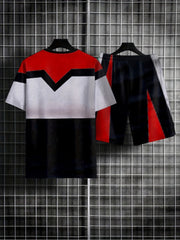 Men's 2-Piece Summer Outfit: T-Shirt & Shorts Set