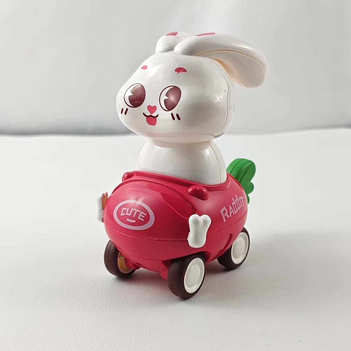 Durable Plastic Rabbit Toy Car Anti Fall Wear Resistant 5 Colors
