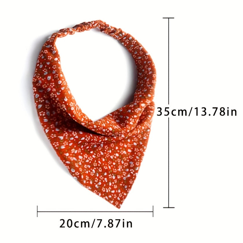Women's Bandana Retro Floral Print Hair Scarf