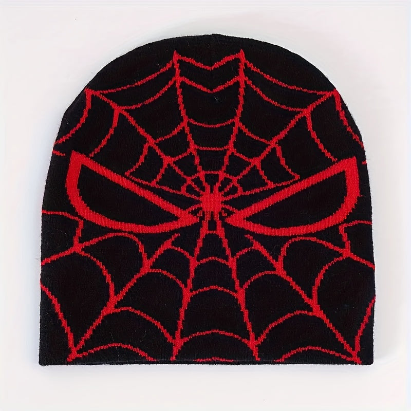 Spider Eye Jacquard Beanie Unisex Hip Hop Knit Hat