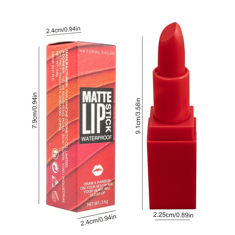 Matte Lipstick Moisturizing Hydrating Waterproof Plumping Lipstick