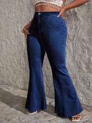 High Rise Flared Leg Jeans