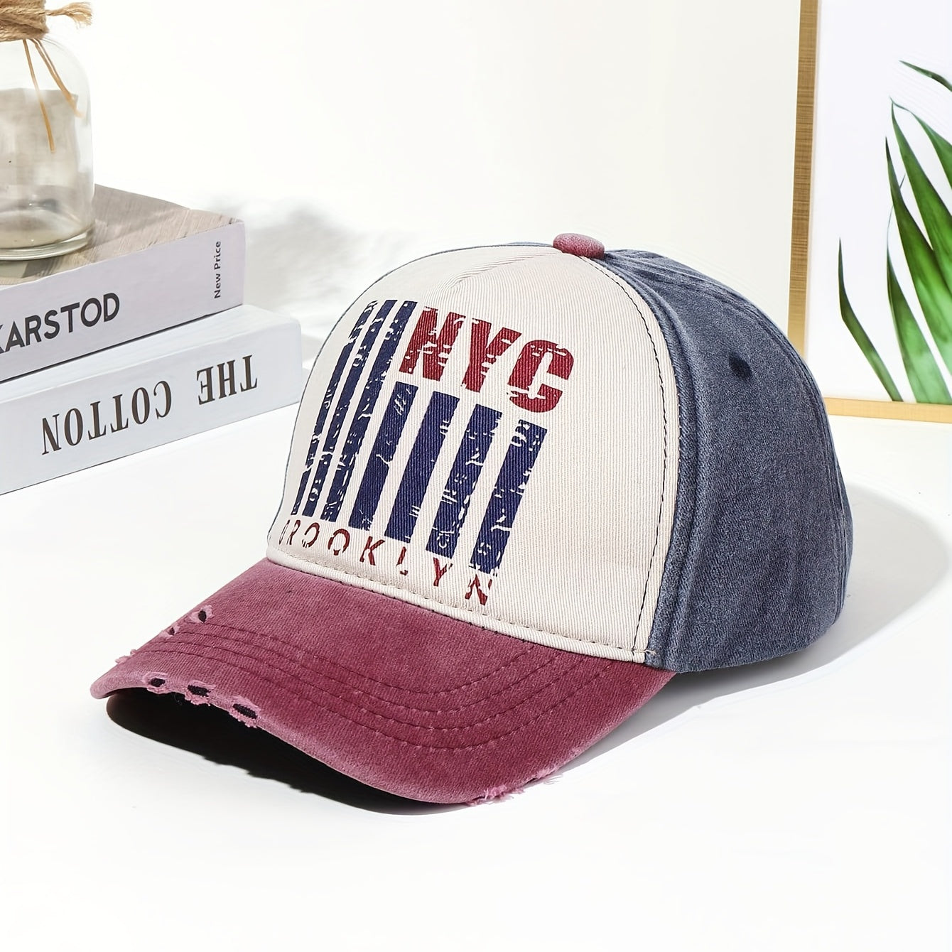 Graffiti Print Washed Retro Baseball Cap
