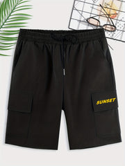 Men's Cargo Shorts with Drawstring Waist