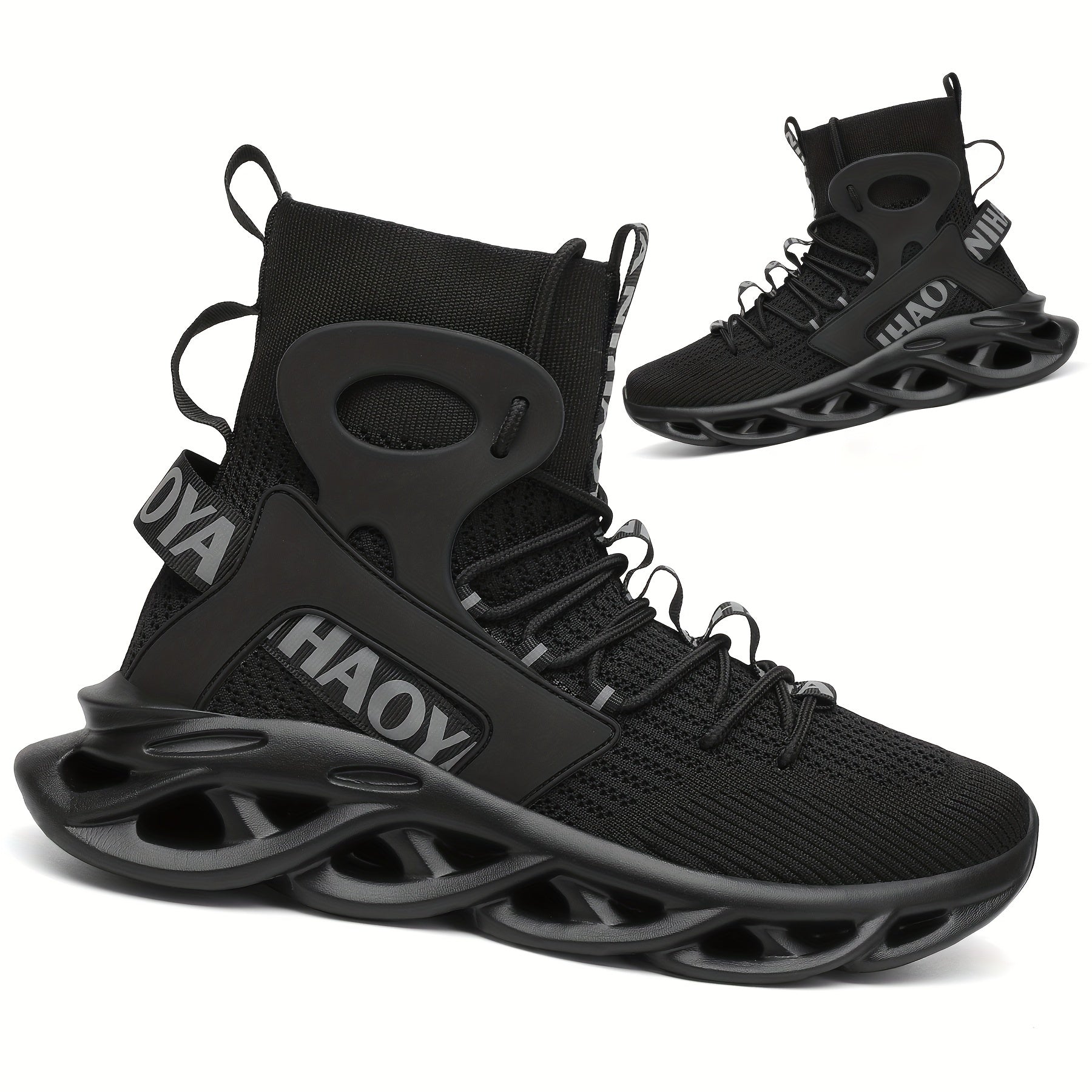 Men's High Top Blade Sneakers For Jogging Tennis Gym