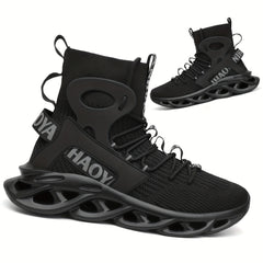 Men's High Top Blade Sneakers For Jogging Tennis Gym
