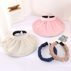 Wide Brim Shell Sunshade Visor Hat UV Protection