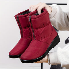 Fur Lined Snow Boots for Women Warm Winter Shoes