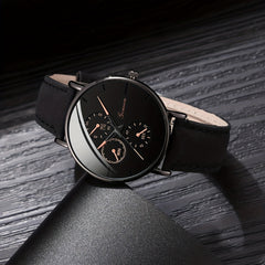 Men's Scale Dial Watch & 4 Bracelets Set - Children's Gift